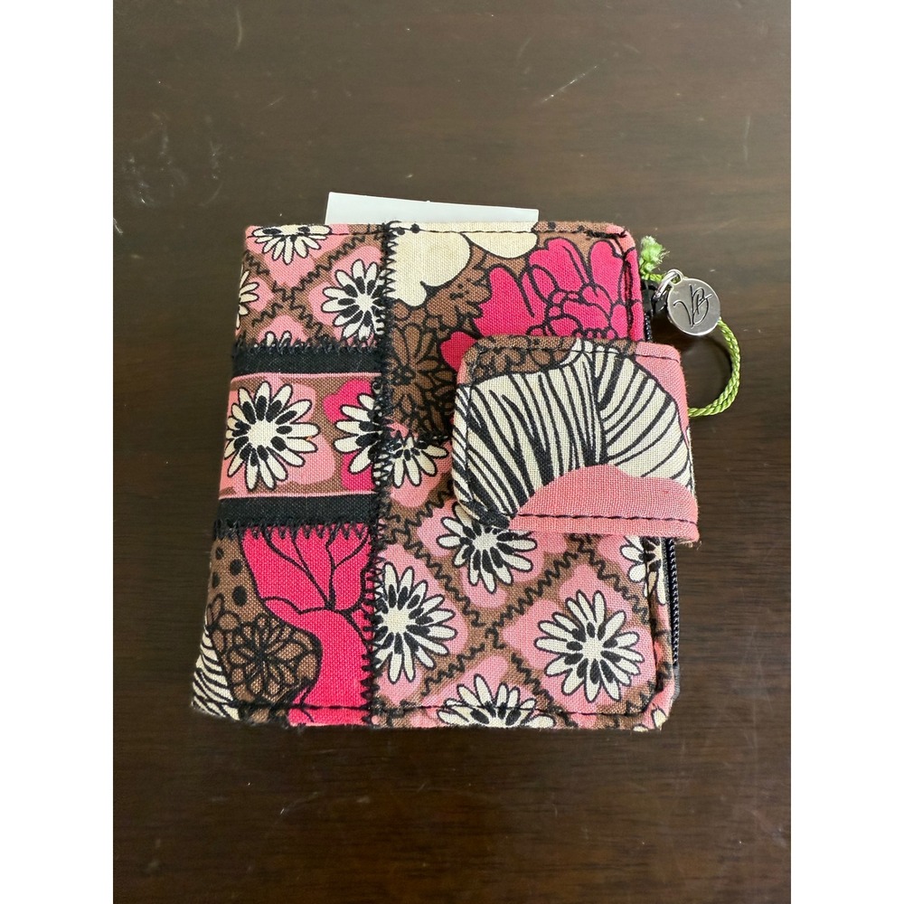 Vera Bradley Wallet Women's Card‎ & Coin Mocha Rouge Floral NWT